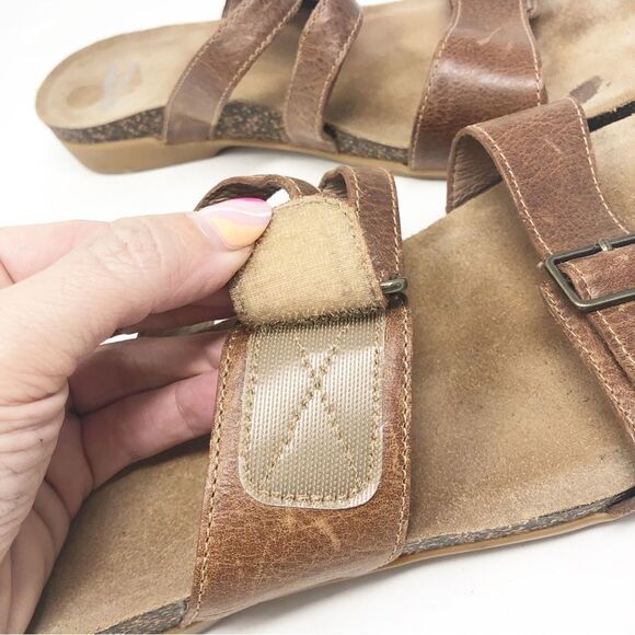 DANSKO | Tan Rosie Strappy Sandals Slip On Velcro Closure Women’s Size 41 (11) - Picture 8 of 11